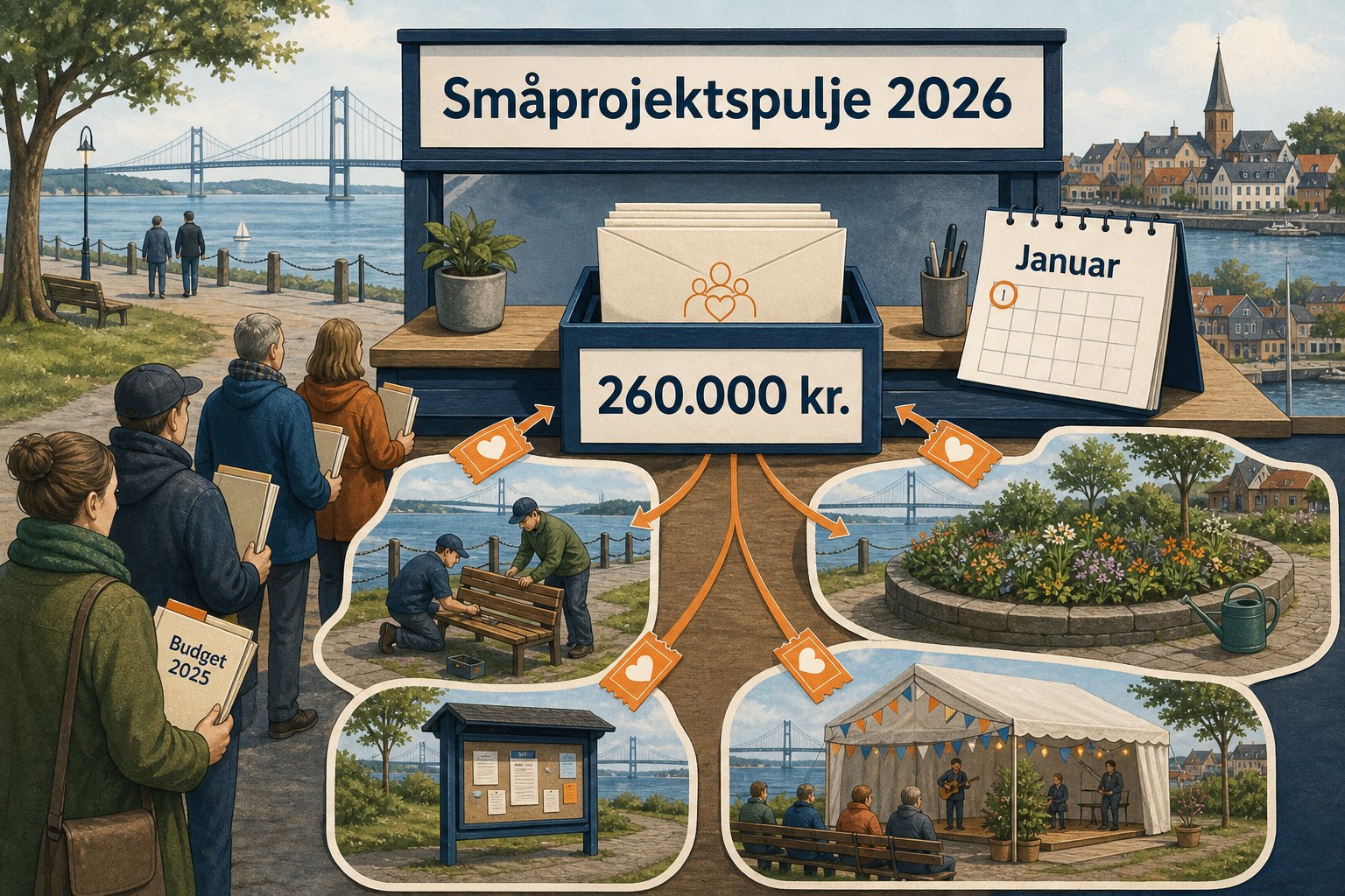 Illustration til: 260.000 kroner klar til lokale småprojekter i 2026