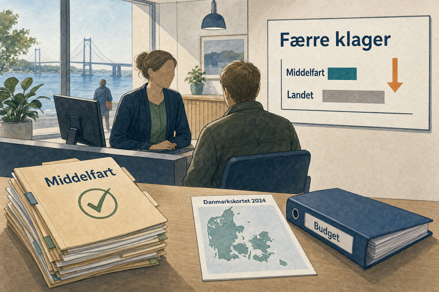 Illustration til: Færre fejl i sociale sager: Middelfart slår landsgennemsnittet