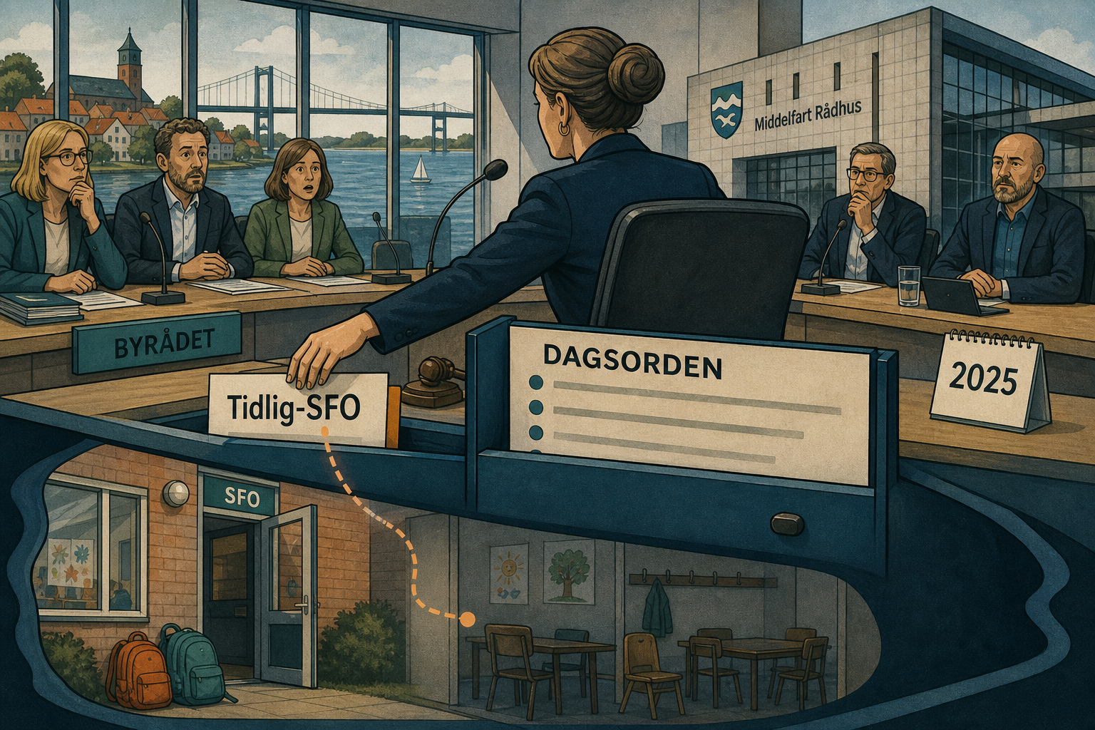 Illustration til: Borgmesteren fjerner kritik af sin egen mødeledelse fra dagsordenen