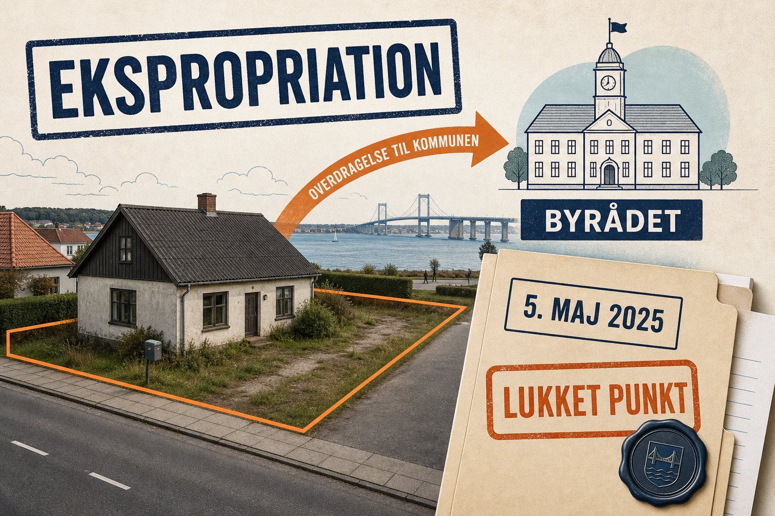 Illustration til: Byrådet godkender ekspropriation: Ejendom skal tvangsovertages