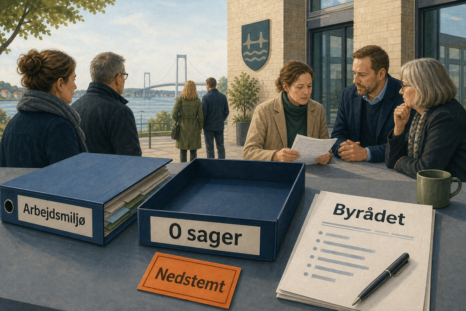 Illustration til: Forslag om arbejdsmiljø nedstemt: Mindretal ville have borgmesterens påstande erklæret usande