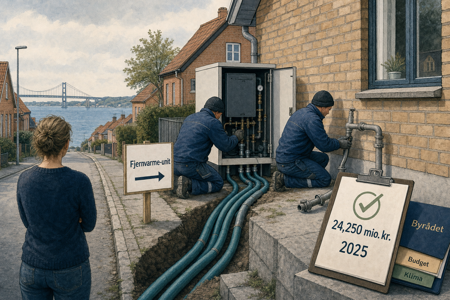 Illustration til: Grønt lys til 24 millioner: Nu kan flere få fjernvarme-units