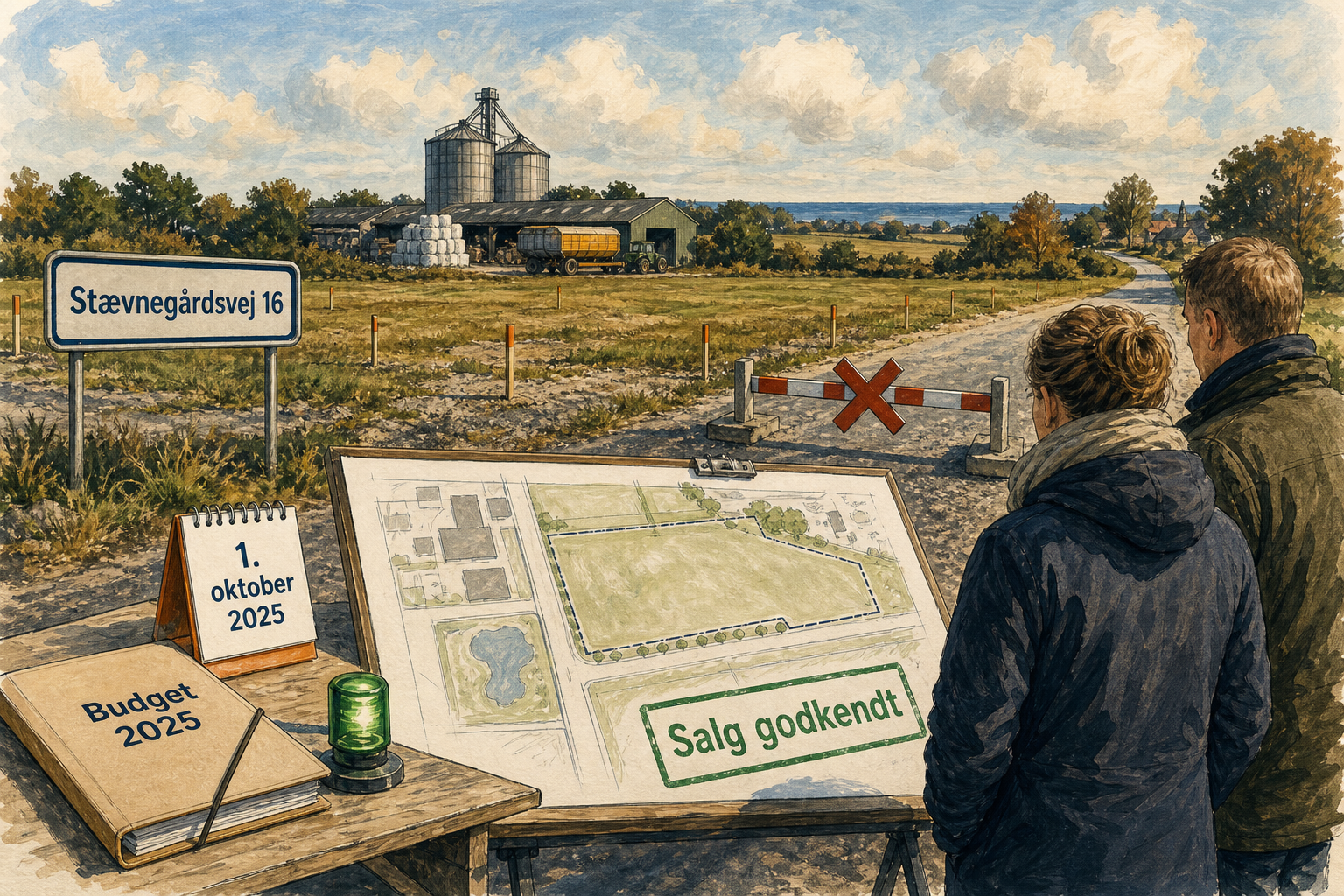Illustration til: Grønt lys til salg af erhvervsareal i Middelfart