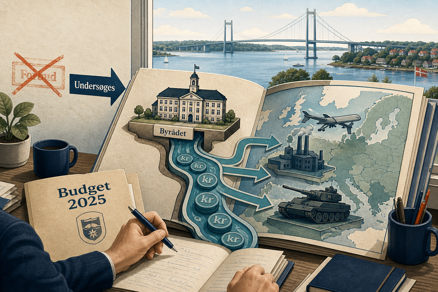 Illustration til: Kommunale millioner kan fremover investeres i våbenindustrien