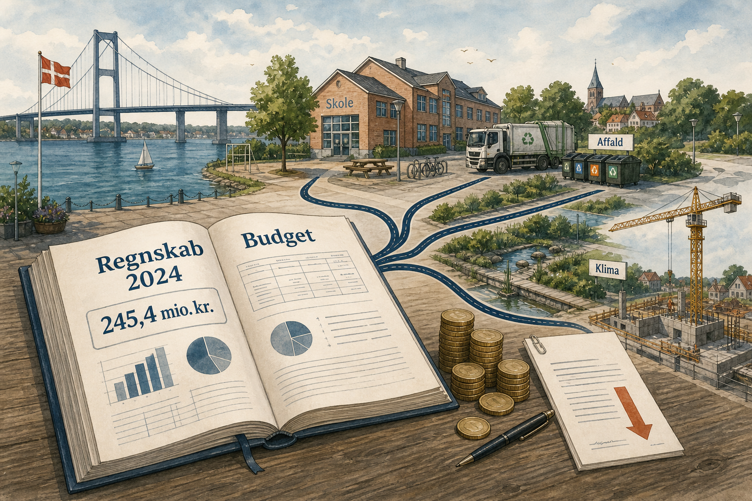 Illustration til: Millionoverskud sikrer velfærd og rekordhøjt byggeri