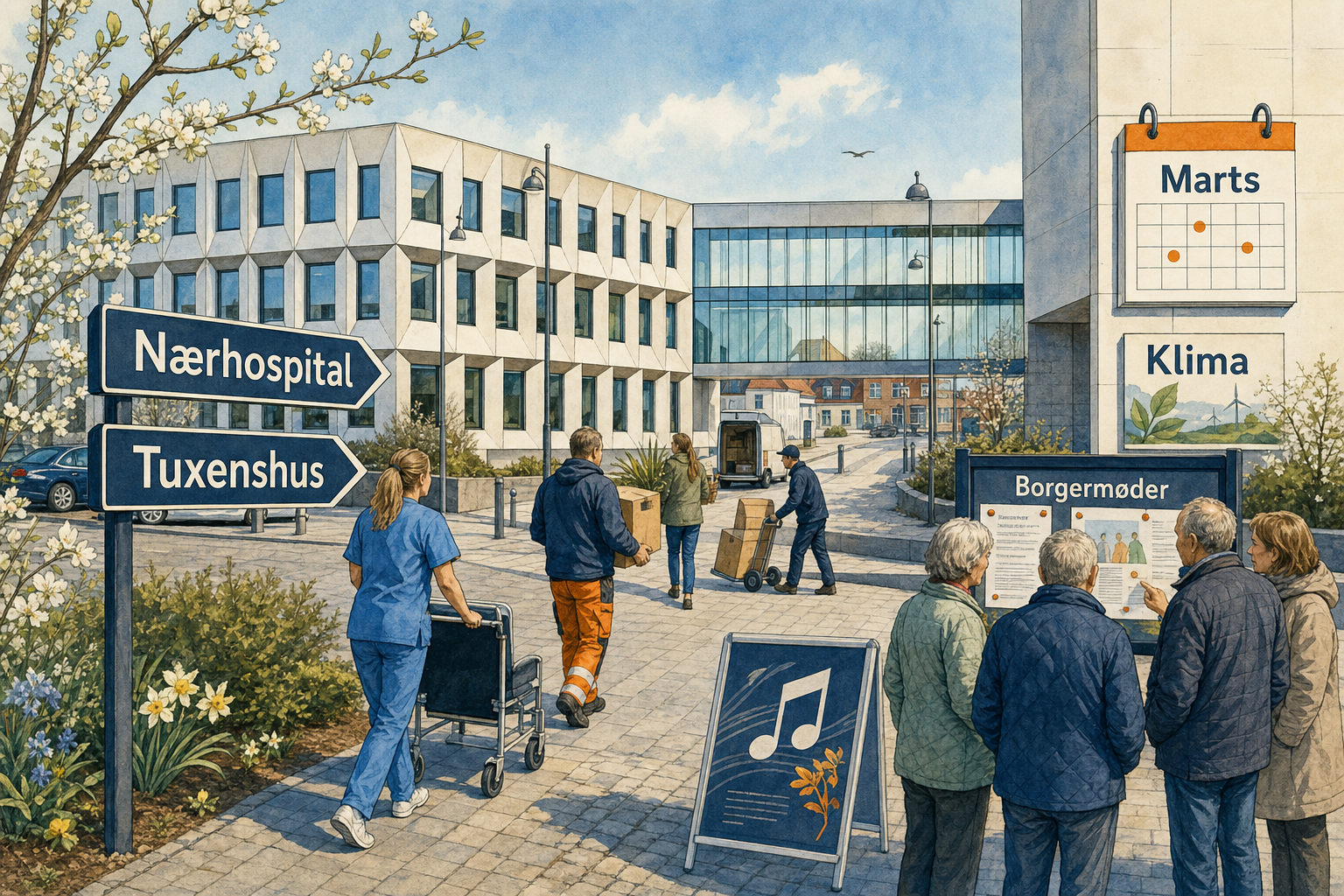 Illustration til: Nærhospital og Tuxenshus åbner dørene: Travlt forår i Middelfart