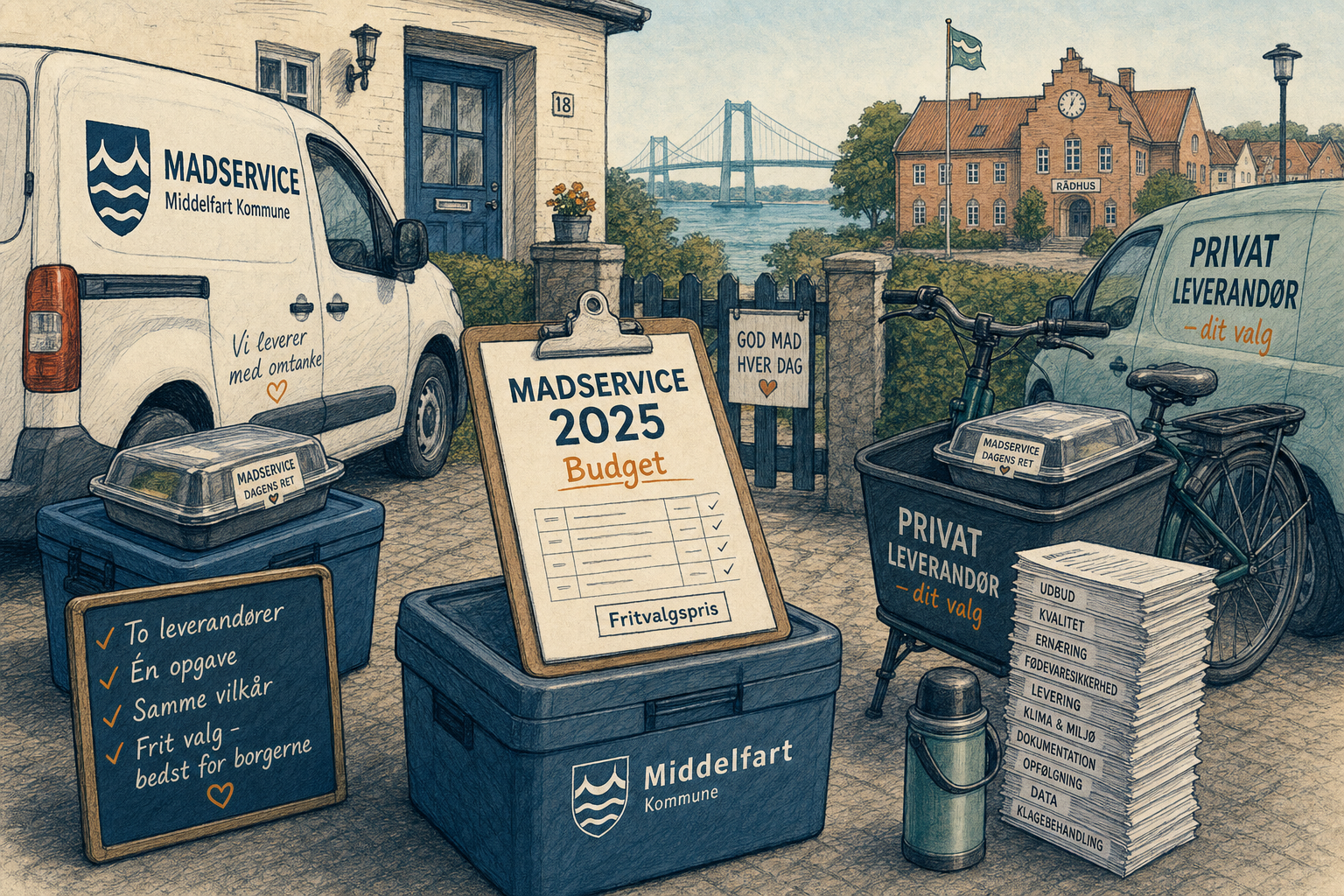 Illustration til: Nye priser klar for madservice til ældre i 2025
