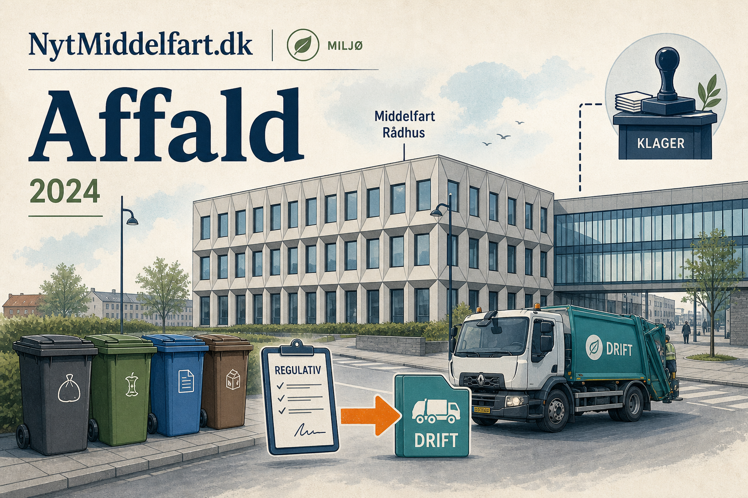 Illustration til: Nye regler for skrald: Nyt selskab får ansvaret for driften