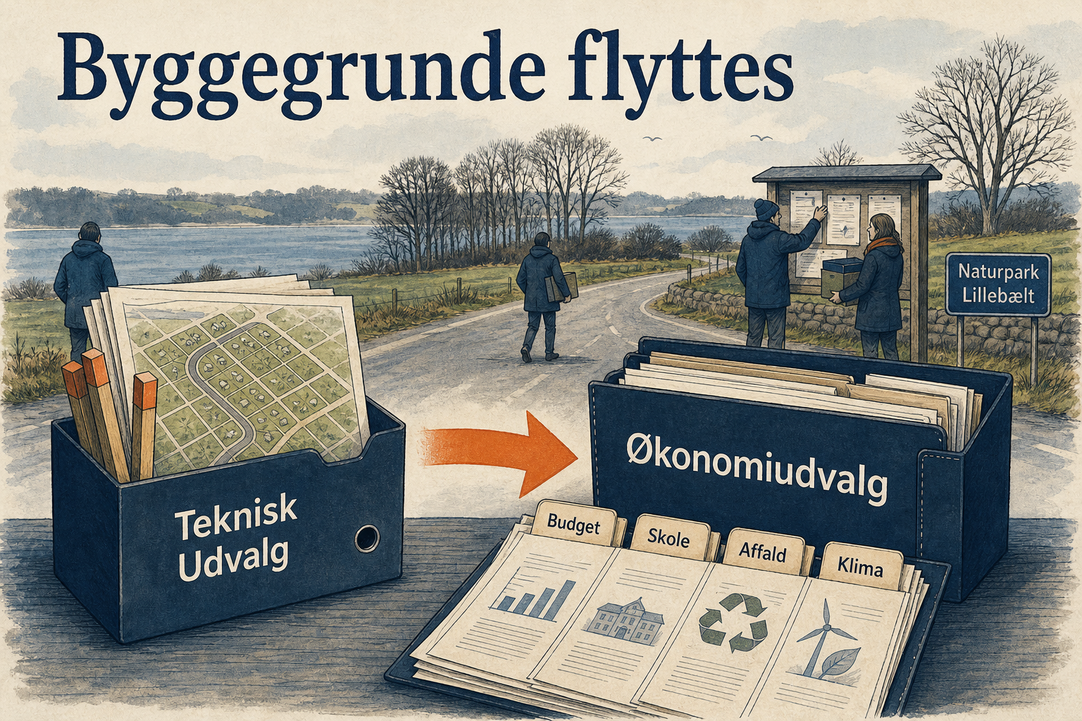 Illustration til: Nye spilleregler: Kamp om pladserne og nyt hjemsted for byggegrunde