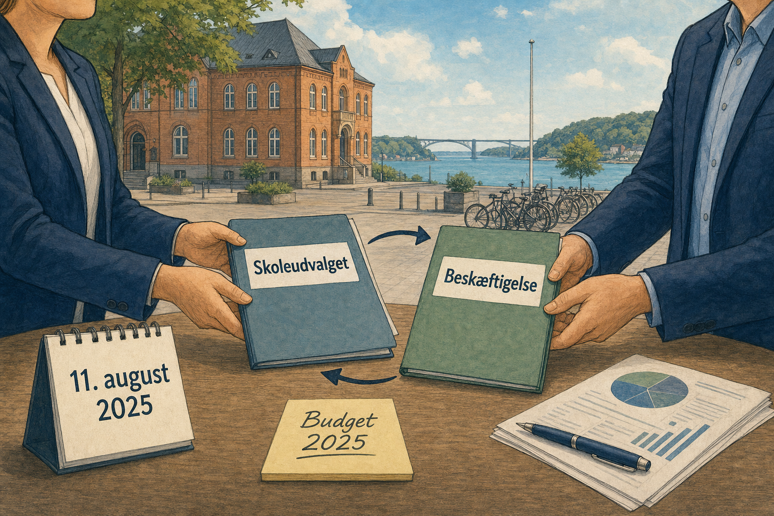 Illustration til: Rokade i byrådet: To politikere bytter plads i vigtige udvalg