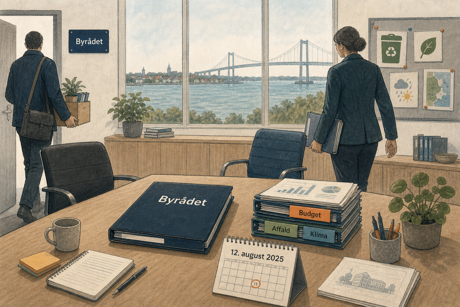 Illustration til: SF skifter ud i byrådet: Anna Poulsen Broen stopper og ny mand tager over