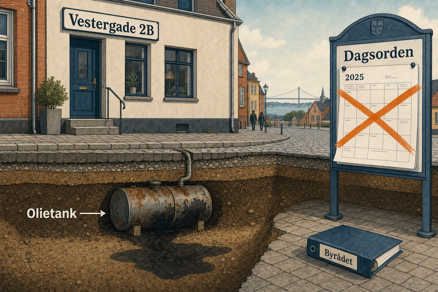 Illustration til: Forurenet jord i Vestergade 2B: Forslag om oprensning fjernet fra dagsorden