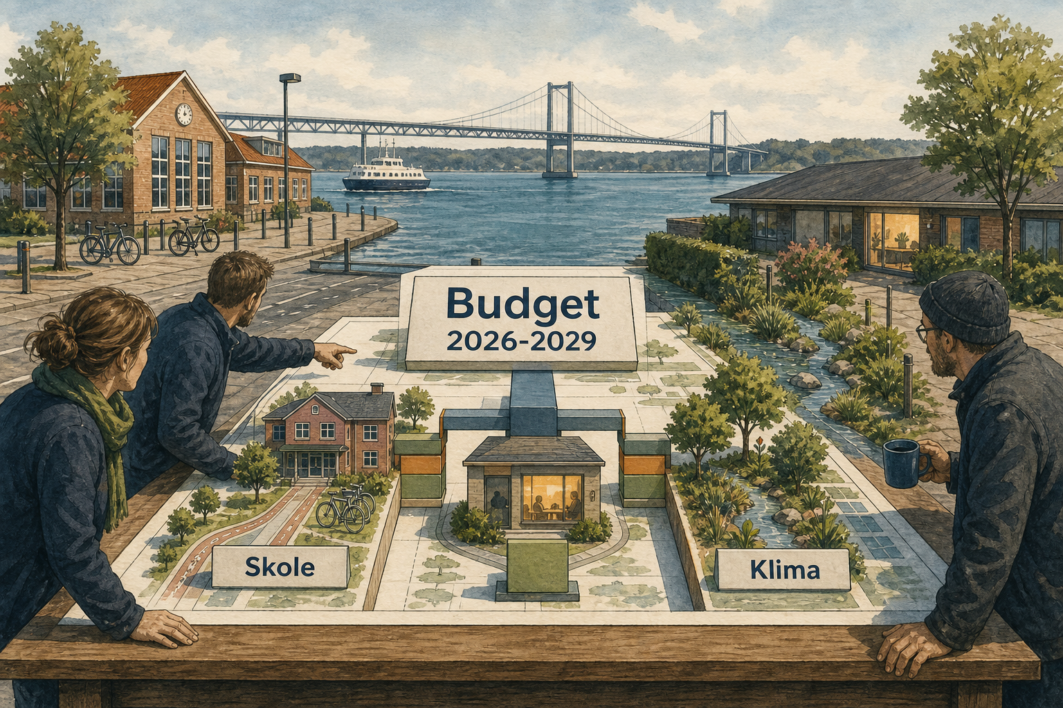Illustration til: Middelfart fastholder velfærden med ny budgetaftale frem til 2029