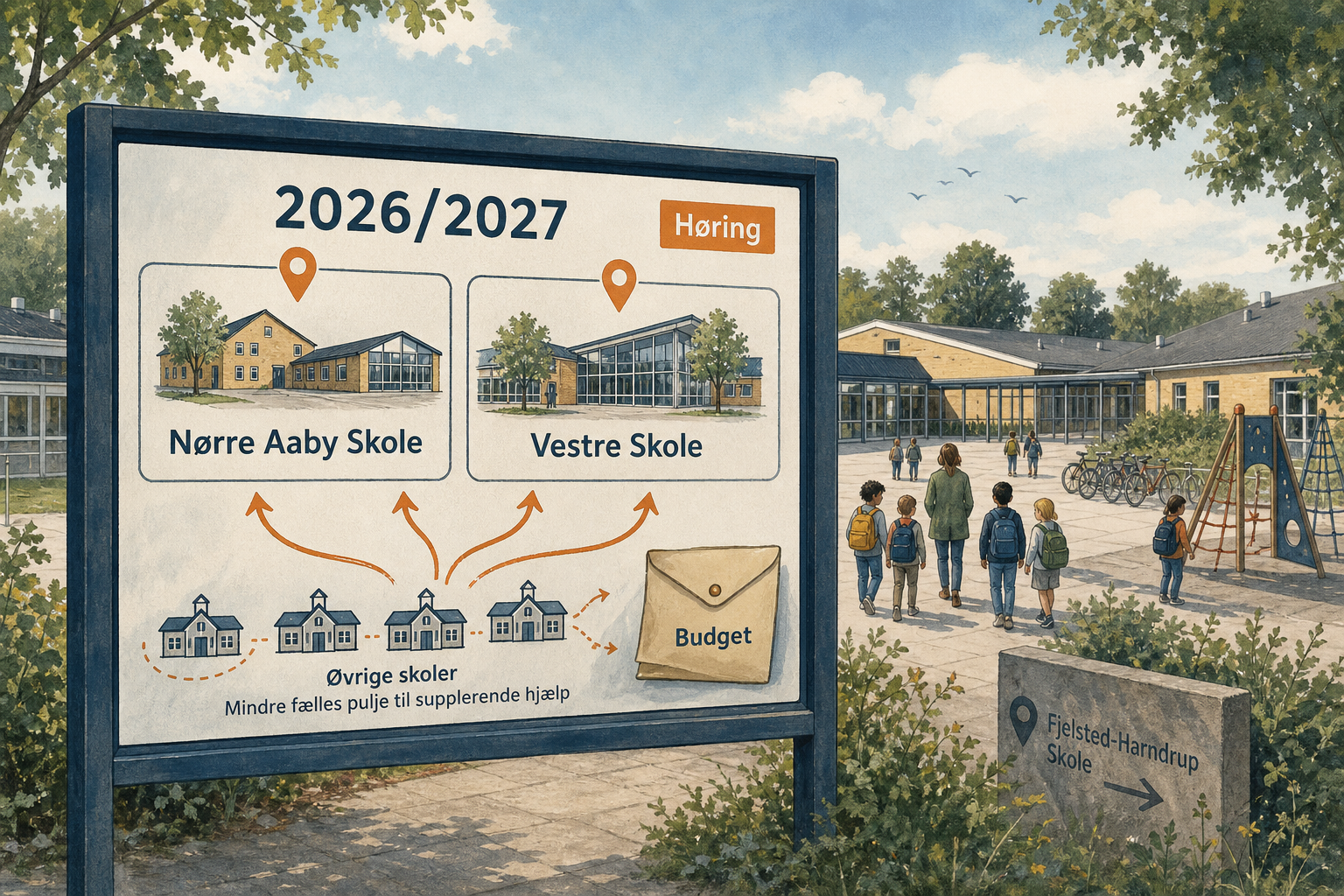 Illustration til: Tosprogede elever samles på to skoler fra 2026