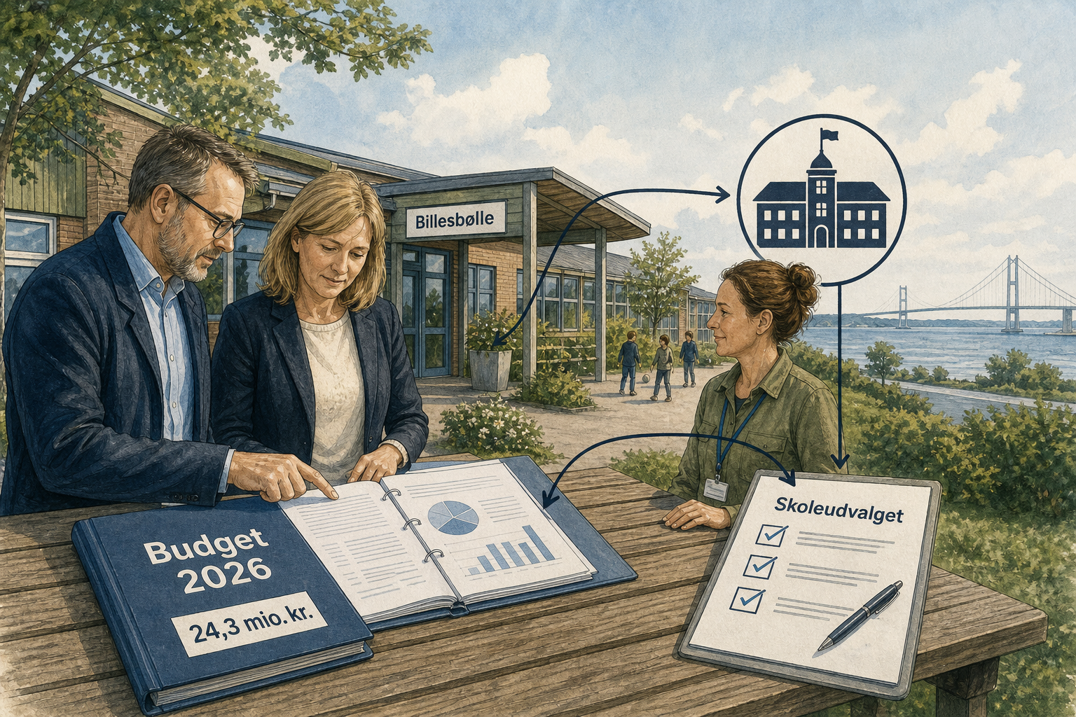 Illustration til: Byrådet godkender Billesbølles budget: 24,3 mio. kr. og nyt politisk tilsyn