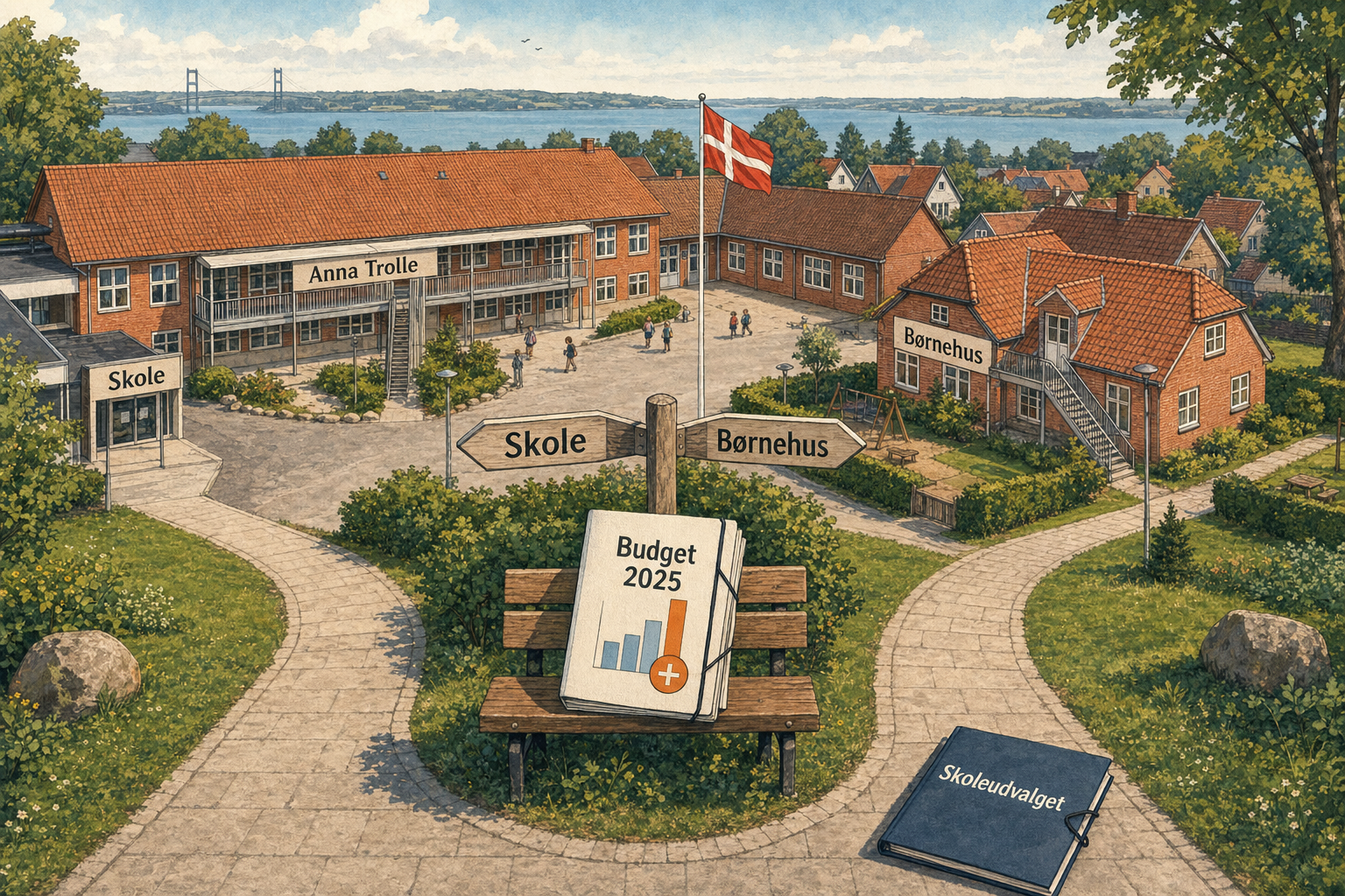 Illustration til: Anna Trolle-ordning opløses: skole og børnehus får hver sin ledelse