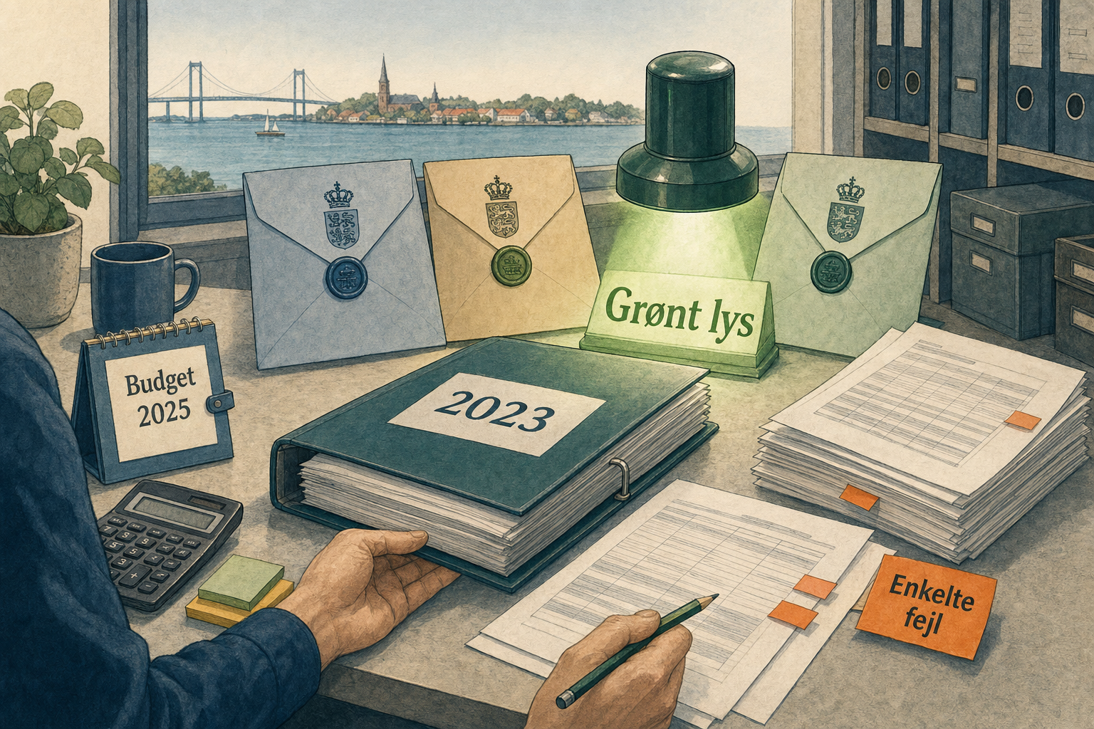 Illustration til: Grønt lys til Middelfarts sociale regnskaber: Kun enkeltstående fejl i 2023