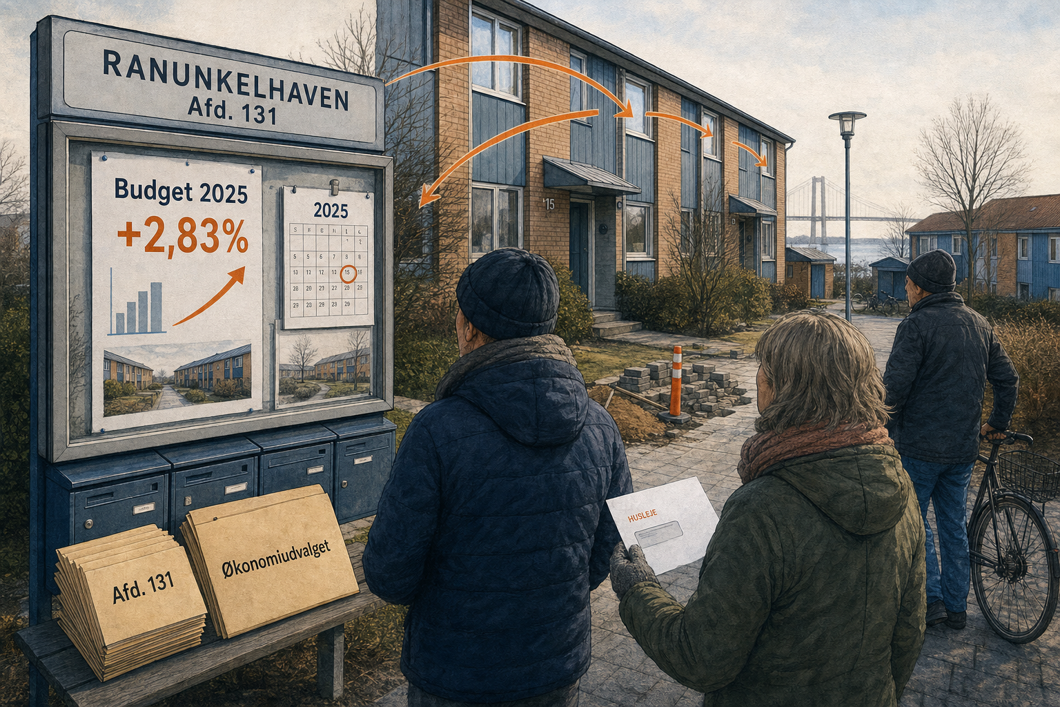 Illustration til: Huslejen i Ranunkelhaven stiger 2,83% efter budgettvist