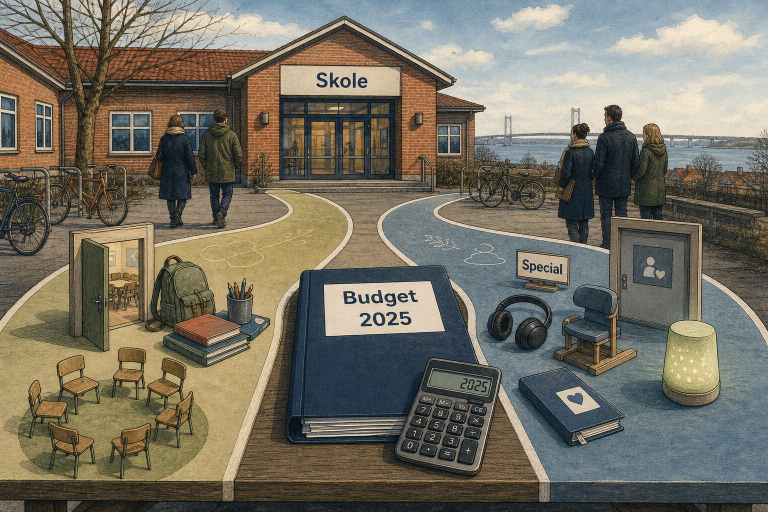 Illustration til: Middelfart støtter KL-erklæring – men kræver finansiering til både almen og special