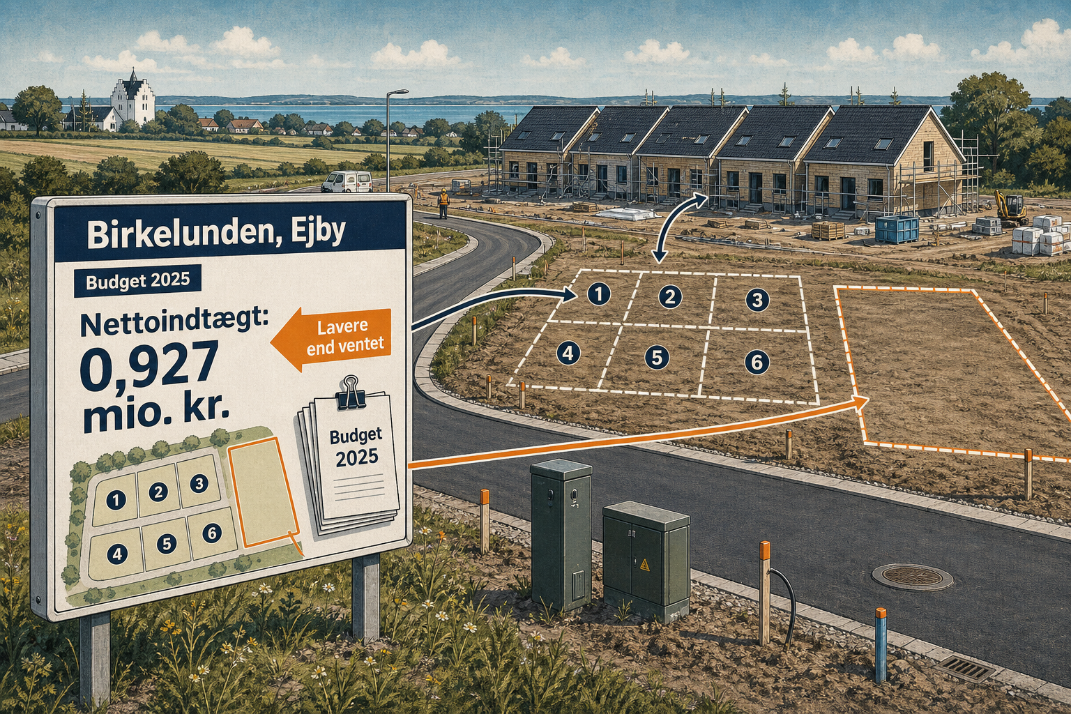 Illustration til: Birkelunden i Ejby: Regnskab lukker med lavere salgsindtægter end ventet