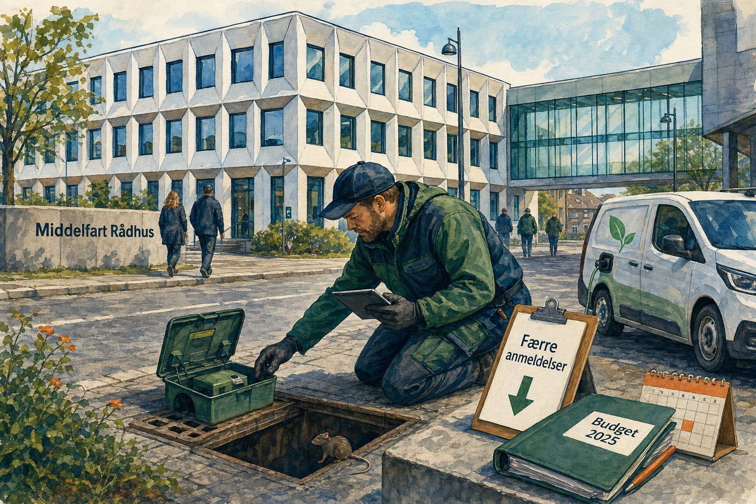 Illustration til: Færre rotteanmeldelser – men gebyret kan stige i de kommende år