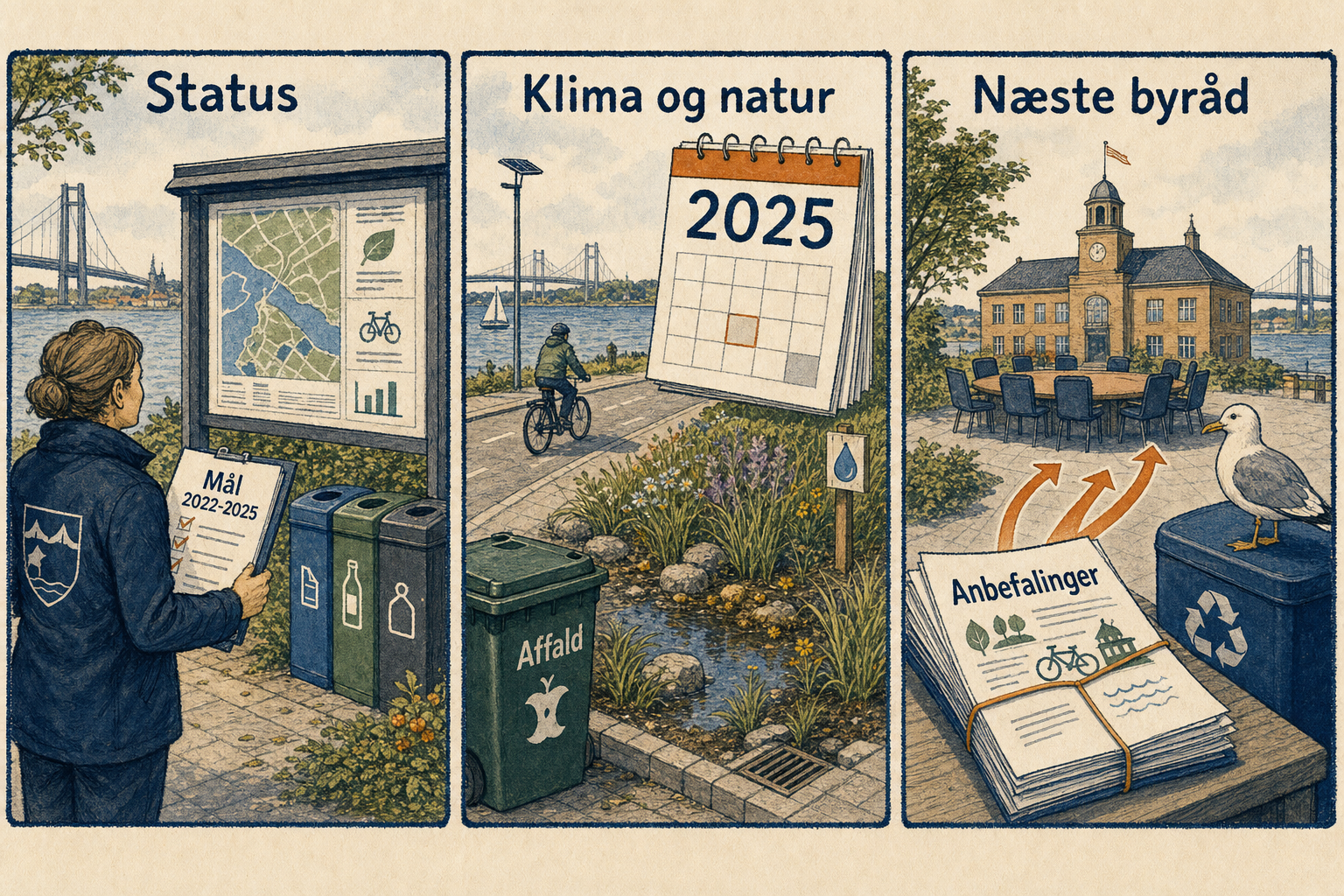Illustration til: Grønne mål evalueres: Nye anbefalinger på vej til næste byråd