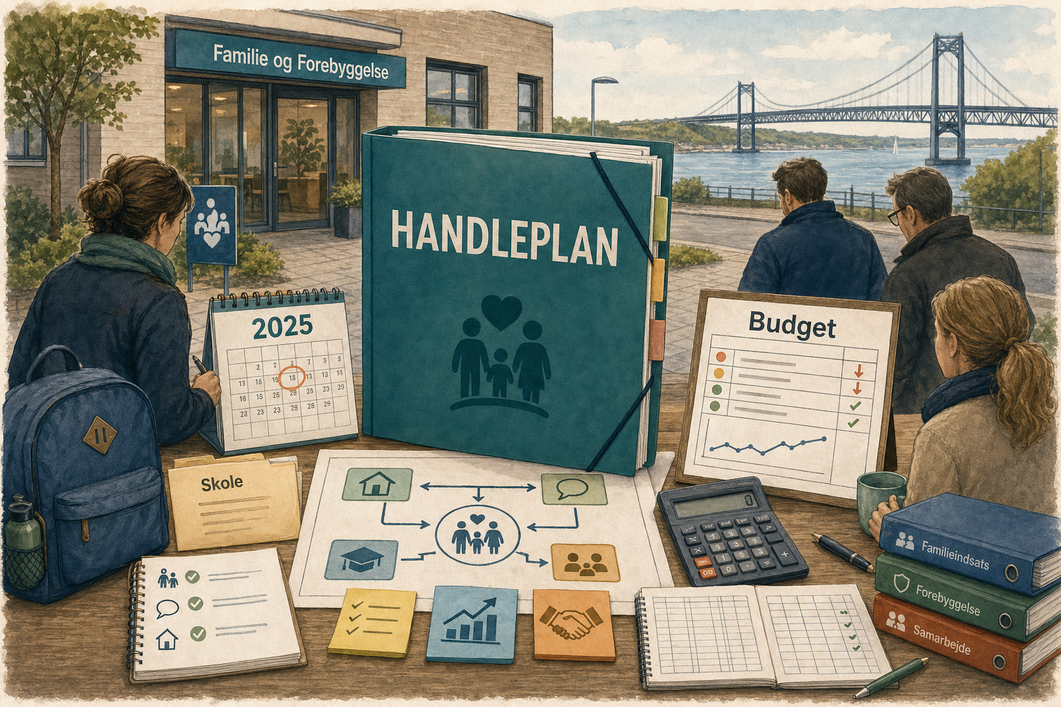 Illustration til: Handleplan skal bremse nye underskud på familieområdet