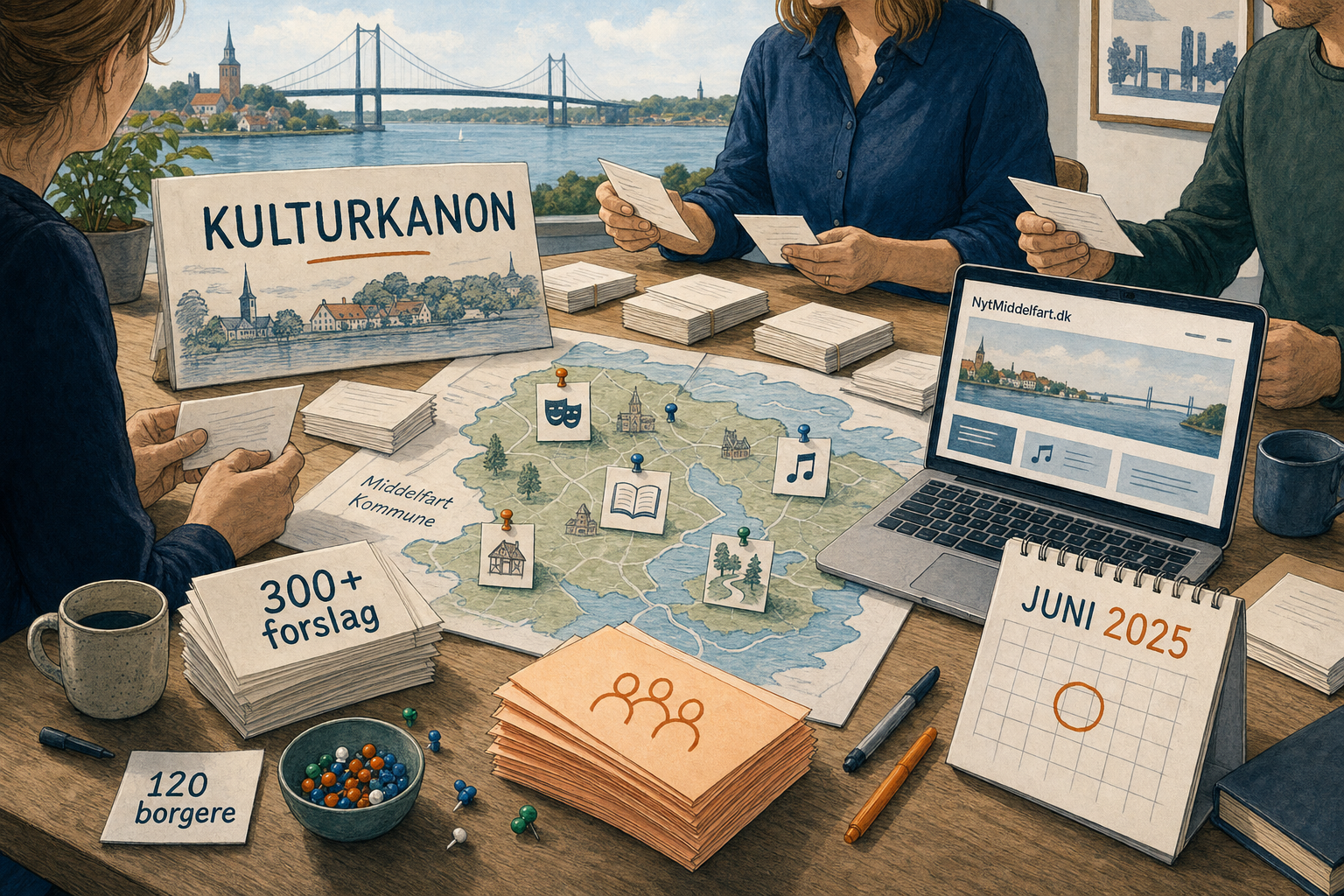 Illustration til: Kulturkanonen nærmer sig: 120 borgere har sendt 300+ forslag ind