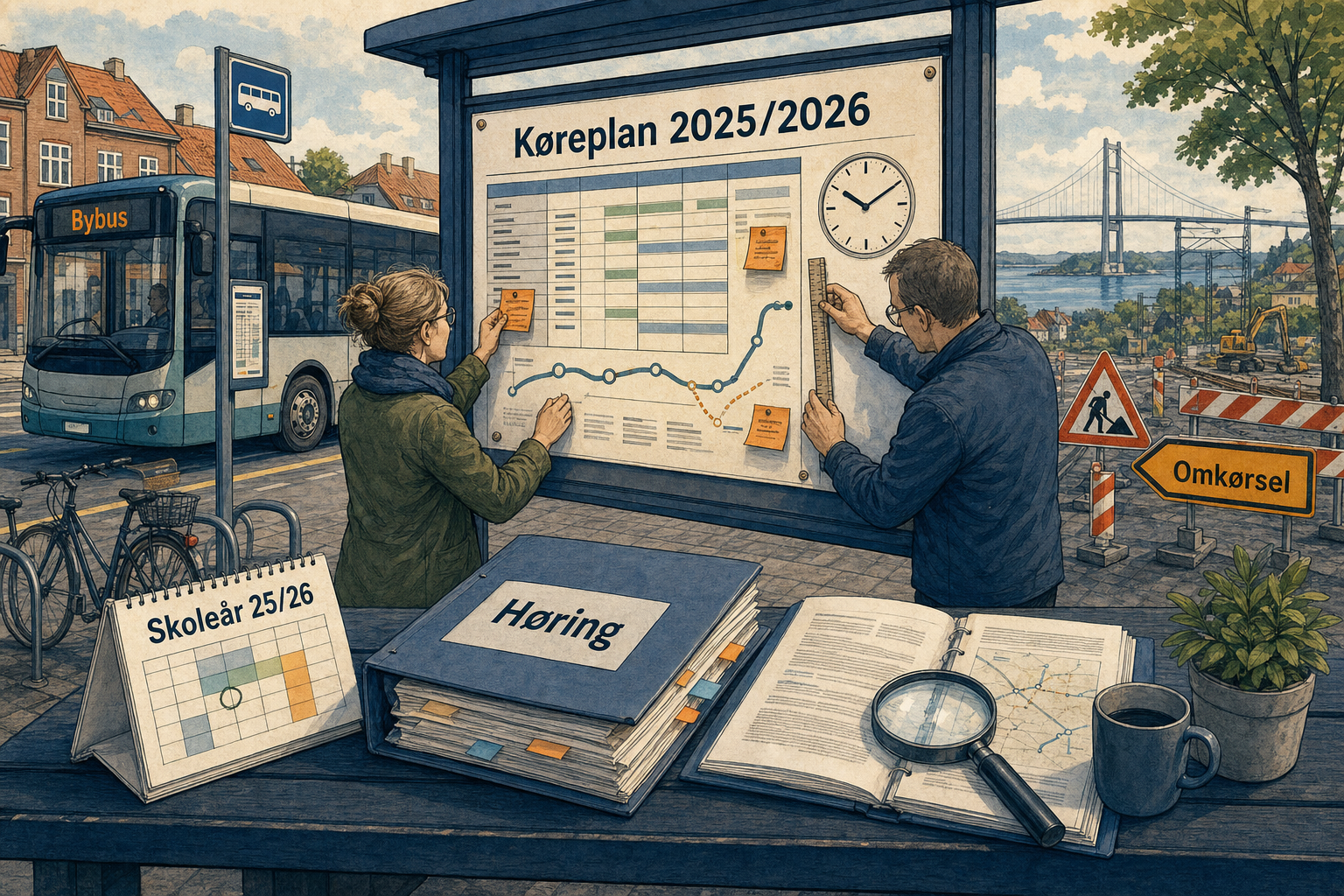 Illustration til: Nye bustider til skoleåret 2025/26 sendes i høring