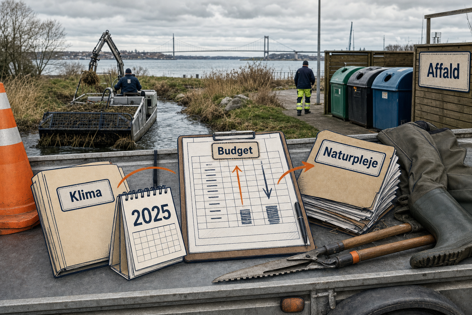 Illustration til: Regnskab peger på udsatte klimaudgifter og ekstra tryk på naturpleje