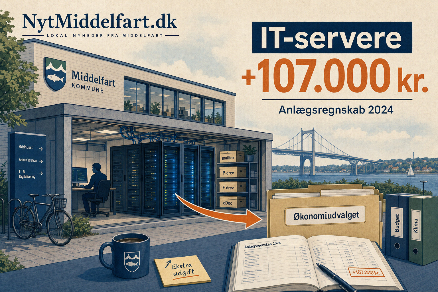 Illustration til: Serverudskiftning blev dyrere: 107.000 kr. ekstra på kommunens IT-projekt