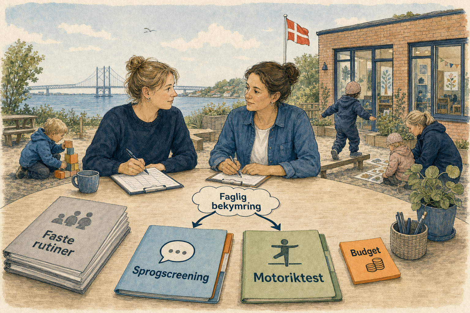 Illustration til: Sprogscreening og motoriktest kan blive målrettet i nye dagtilbudsforsøg