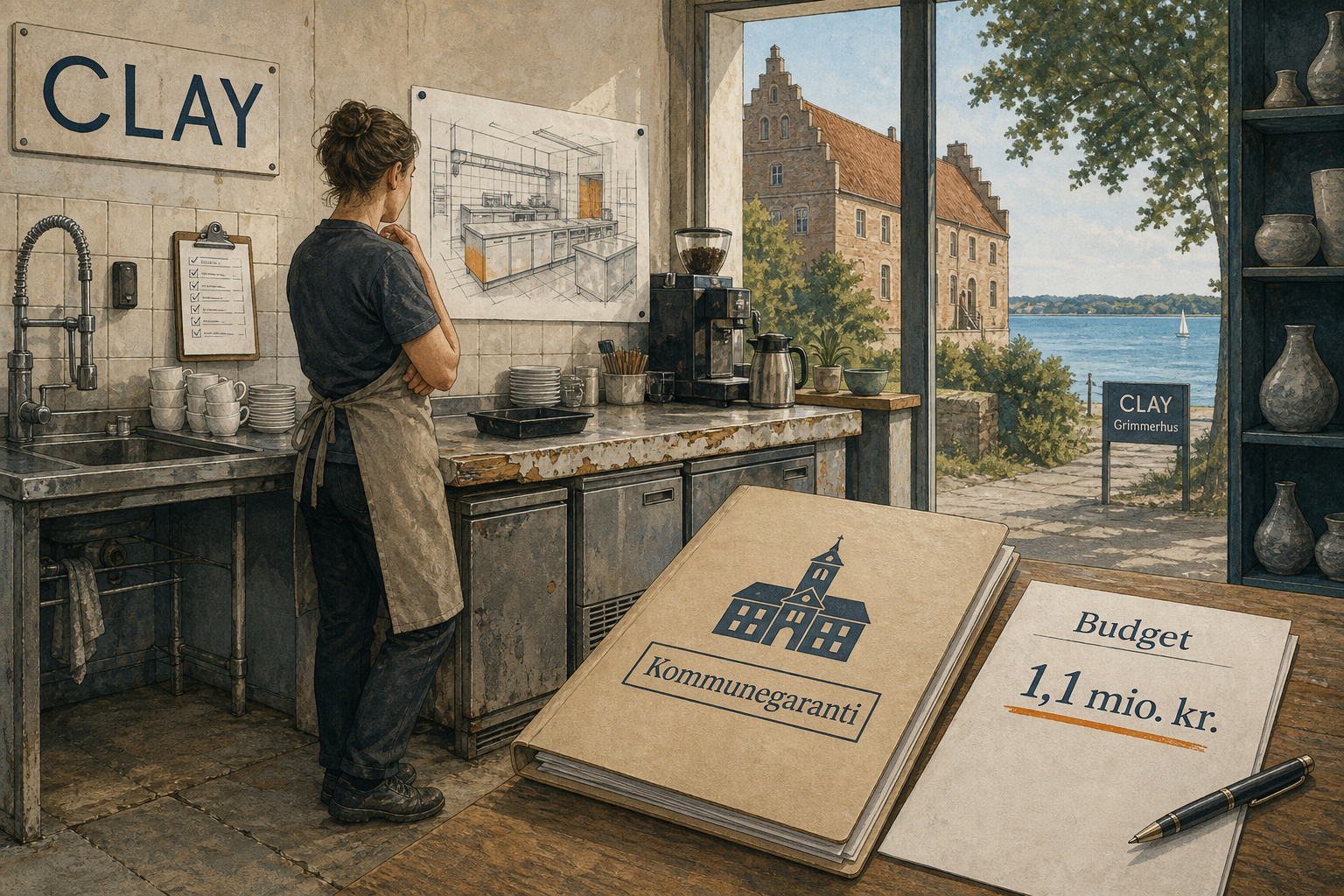 Illustration til: 1,1 mio. kr. køkkenløft på CLAY: kommunen skal stille lånegaranti