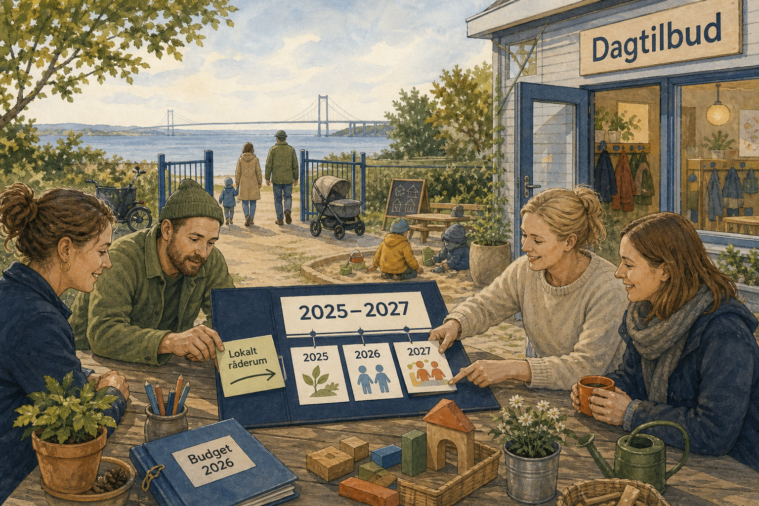 Illustration til: Frisættelse i dagtilbud: Tre år med lokale prøvehandlinger i 2025-2027