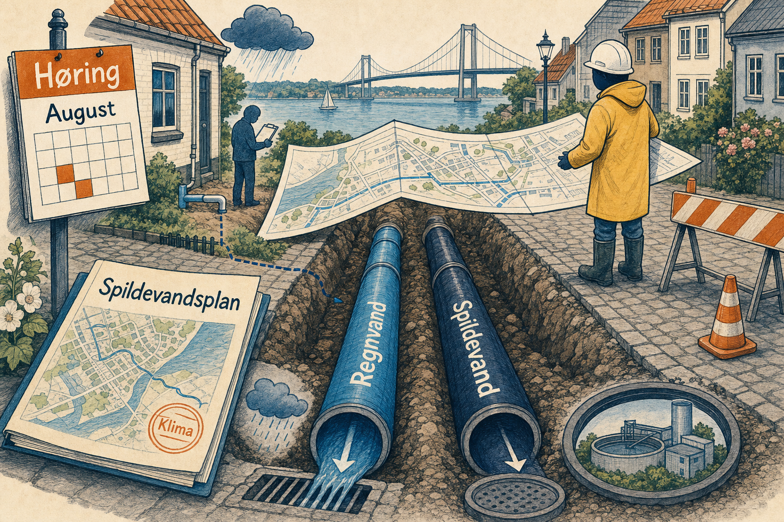 Illustration til: Kloakseparering på vej i Brenderup og Middelfart: Plan sendt i høring