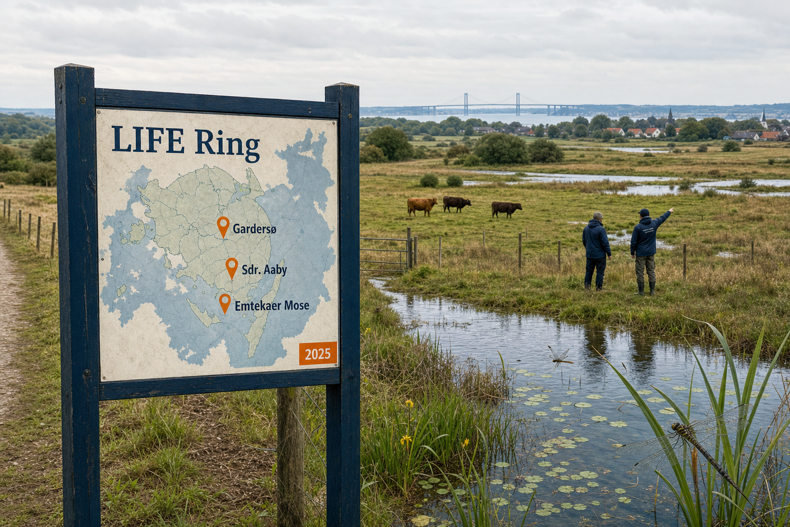 Illustration til: LIFE Ring rykker nærmere: Tre naturområder udpeget til første indsatser