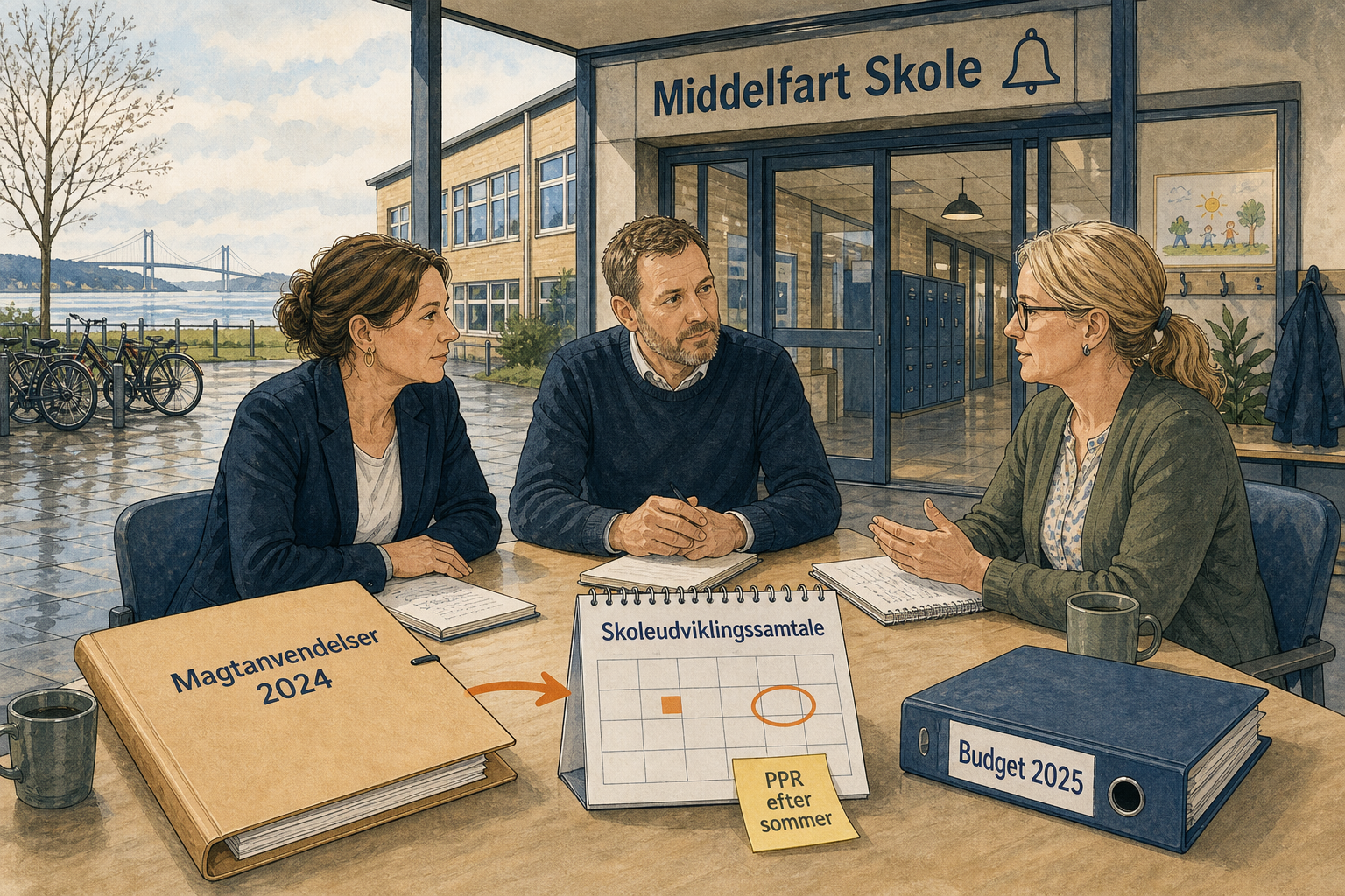 Illustration til: Magtanvendelser i skolerne bliver fast punkt i dialogen med ledelserne