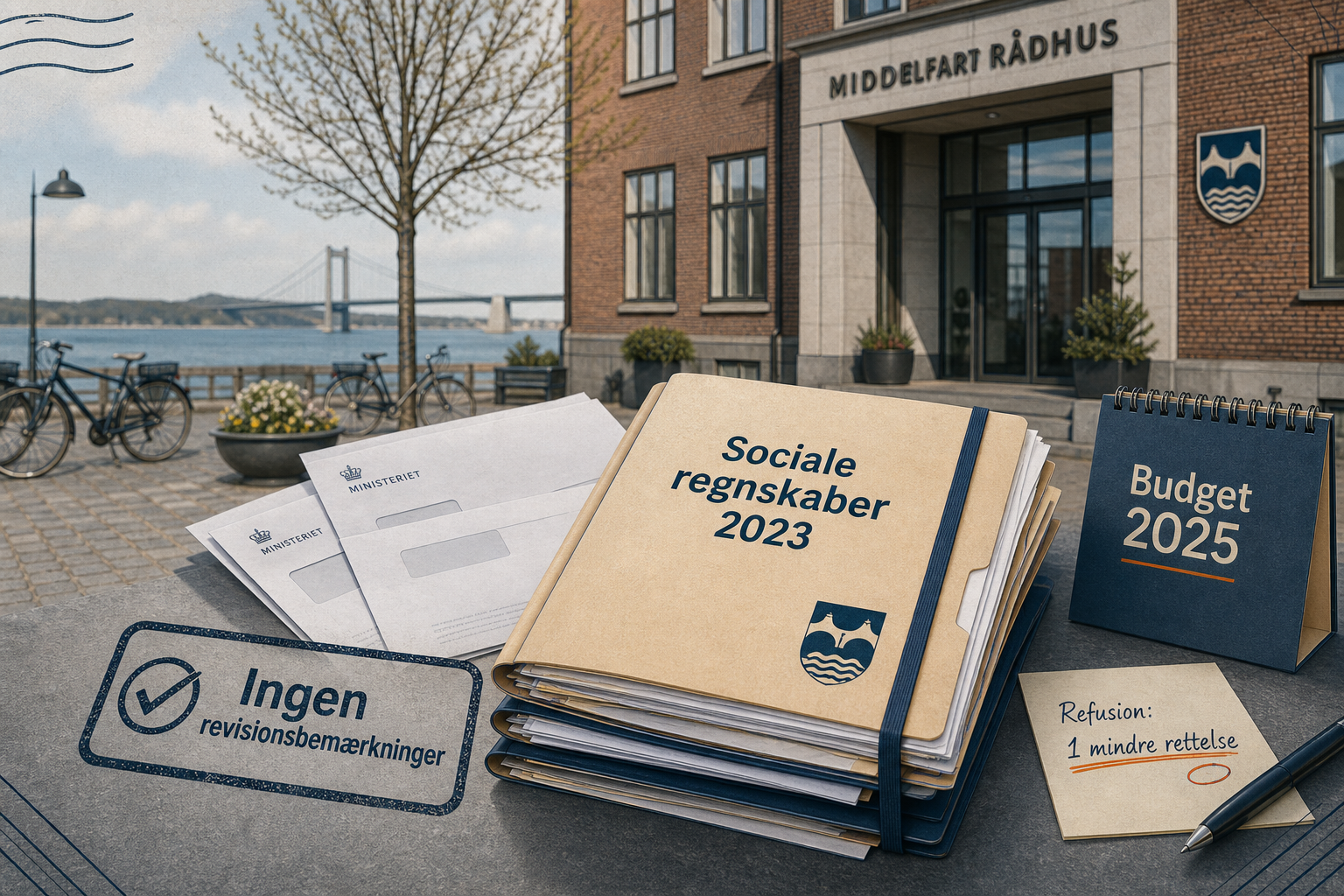 Illustration til: Ministerier: Middelfart slipper uden revisionsbemærkninger på sociale regnskaber