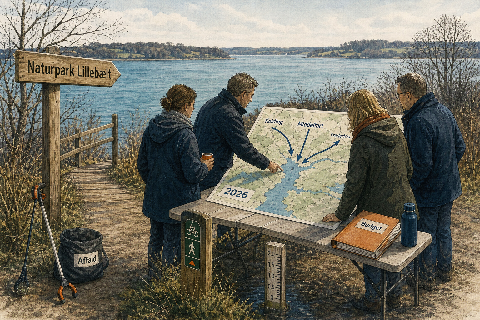 Illustration til: Naturpark Lillebælt skal finde retningen efter 2026