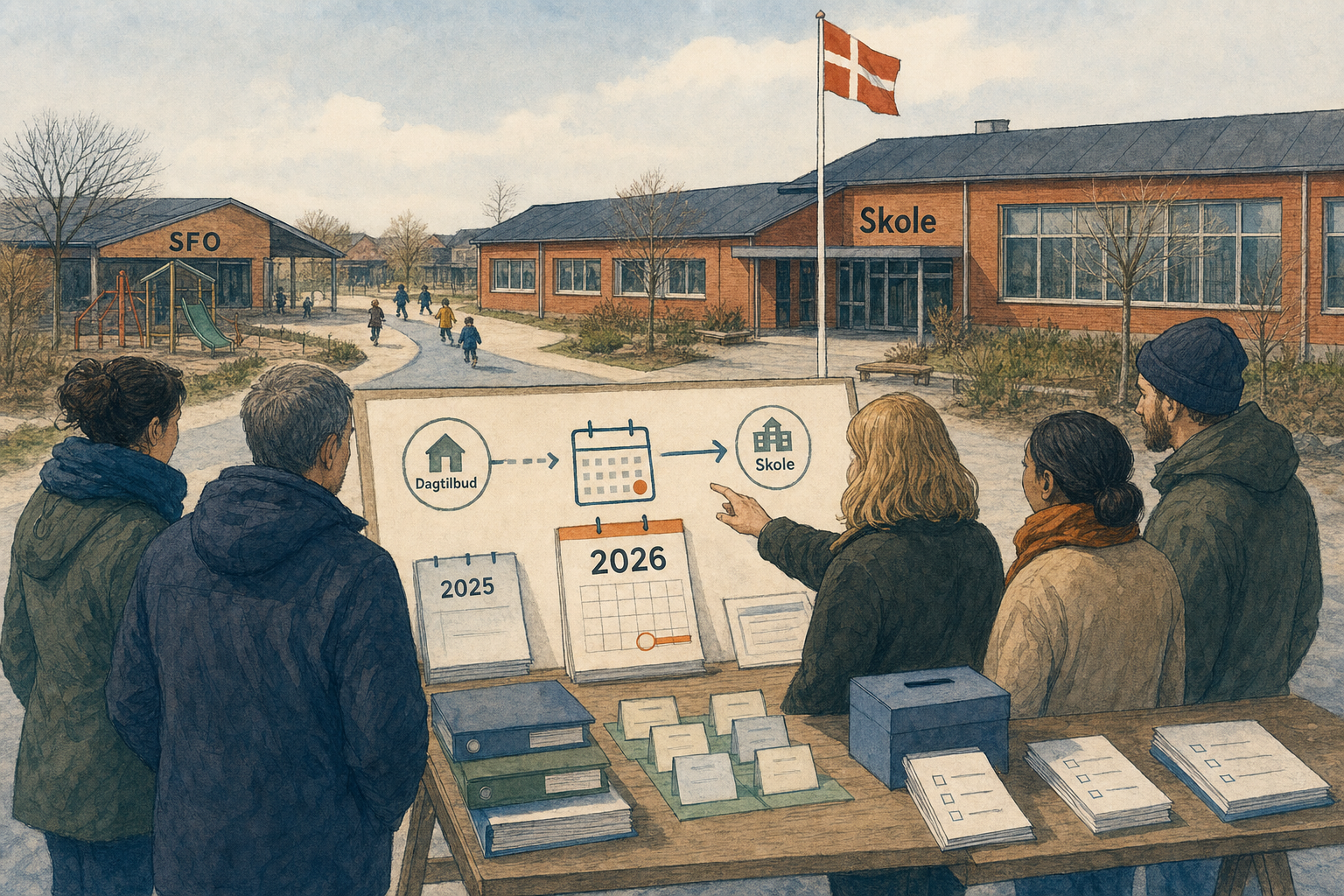 Illustration til: Nye spilleregler for skolebestyrelser og SFO – Tidlig-SFO udsættes til 2026-analyse