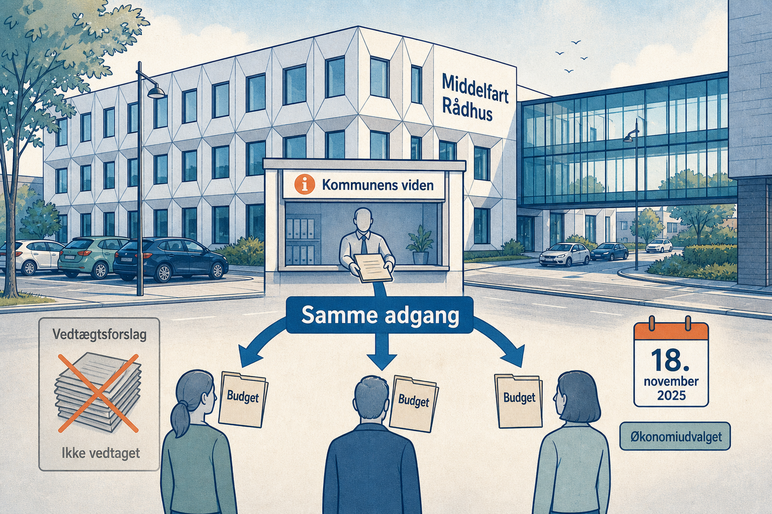 Illustration til: Nye spilleregler skal give kandidater samme adgang til kommunens viden