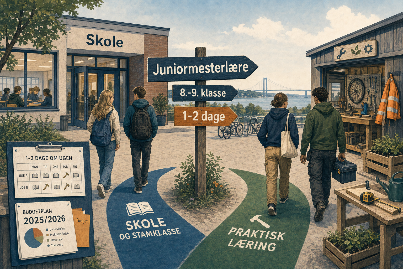 Illustration til: Praktik 1-2 dage om ugen: Juniormesterlære skal kunne tilbydes på alle skoler