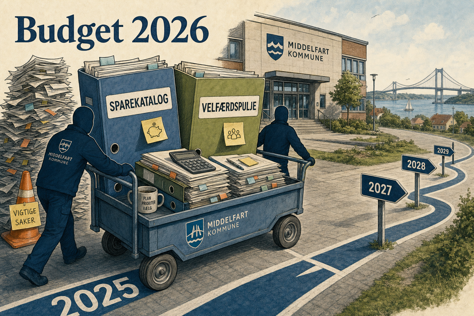 Illustration til: Sparekatalog og velfærdspulje sætter retningen for budget 2026-2029