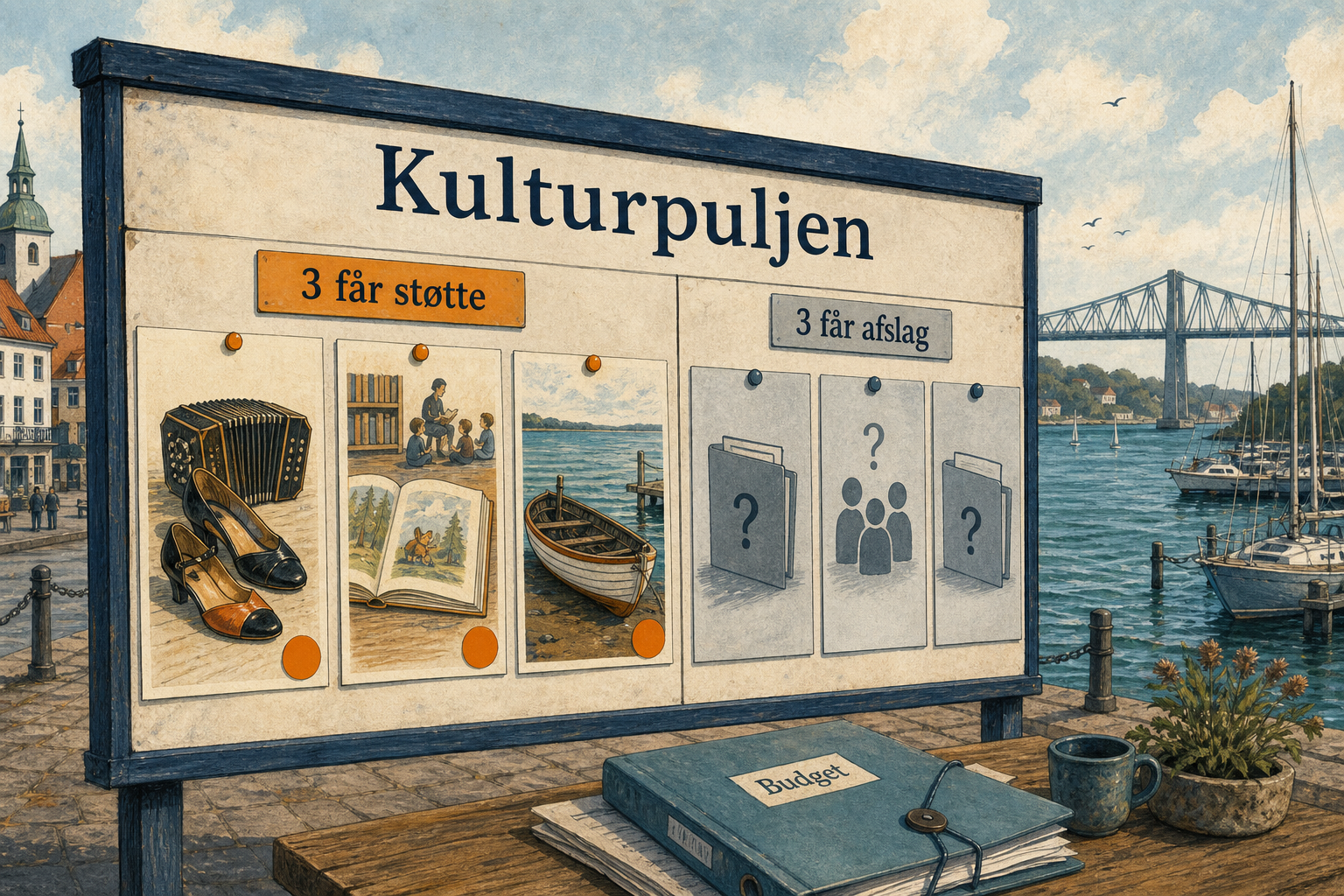 Illustration til: Tre kulturprojekter får støtte: tango, børneoplæsning og smakkejoller