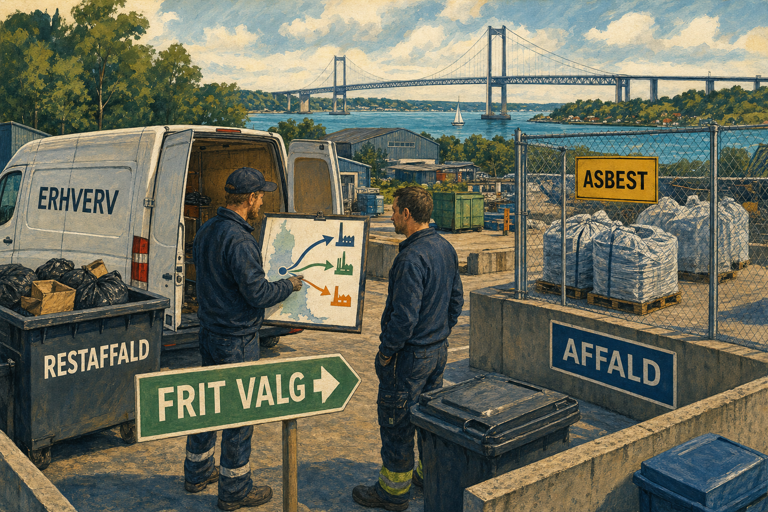 Illustration til: Virksomheder får friere valg af forbrændingsanlæg for restaffald