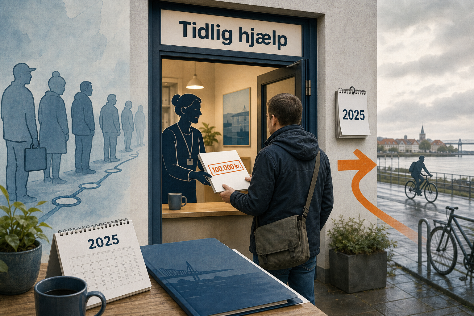 Illustration til: 100.000 kroner til tidlig hjælp for stresssygemeldte