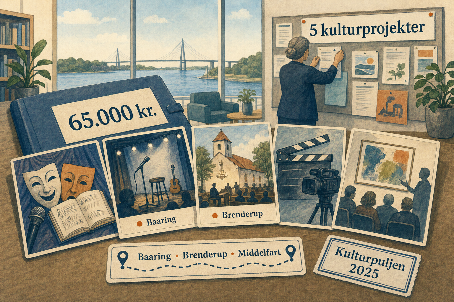 Illustration til: 65.000 kroner fordelt til fem nye kulturprojekter i kommunen