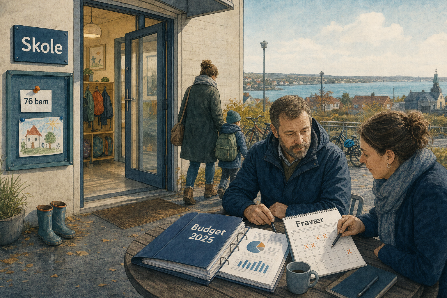 Illustration til: 76 børn i ordningen: Kommune vil bremse stigende udgifter ved at sænke fravær