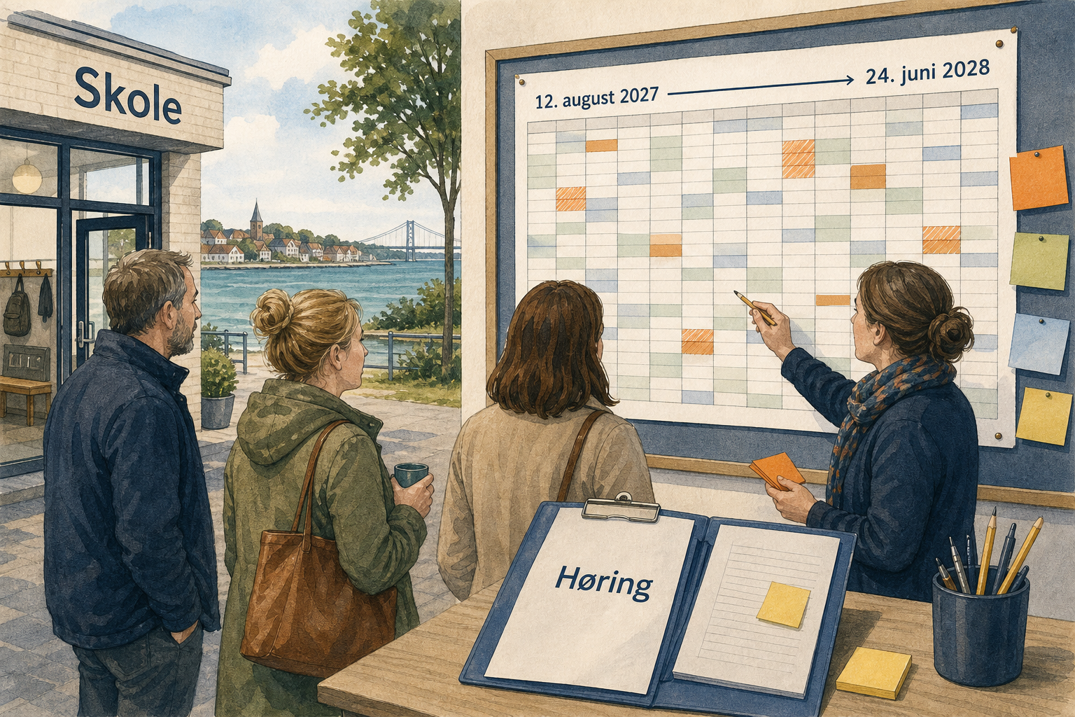 Illustration til: Ferieplan for skoleåret 2027-2028 sendes i høring