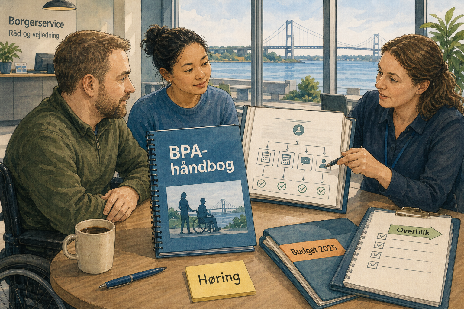 Illustration til: Ny BPA-håndbog på vej: sådan får borgere samlet overblik over ordningen